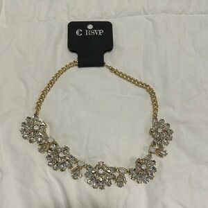 Charming Charlie Gold Statement necklace